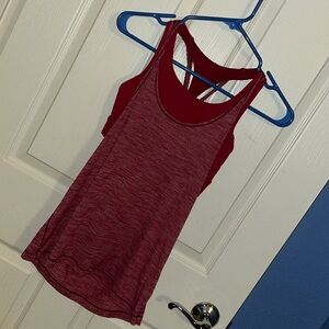 Lululemon tank top w/attached sports bra. Size 2